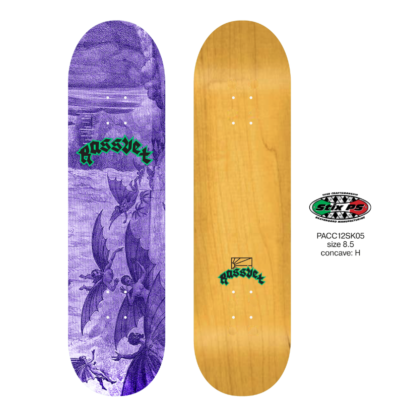 Rassvet Goth Wood Board Mold H Skateboard Deck 8.5