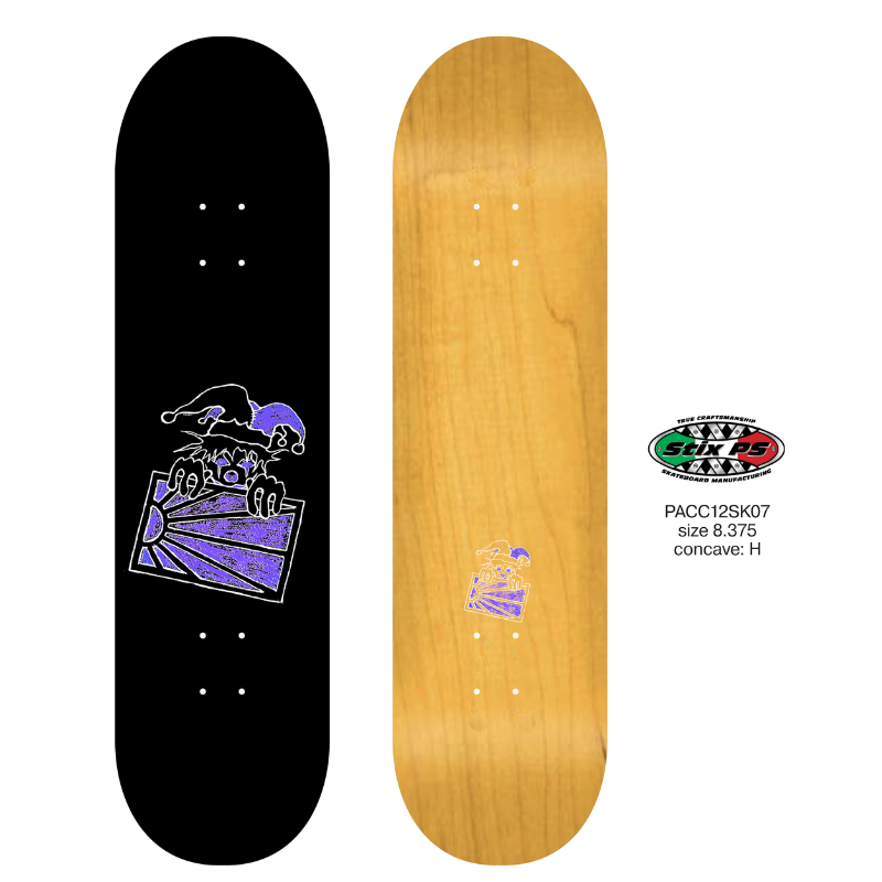 Rassvet Clown Logo Wood Board Mold H Skateboard Deck 8.375
