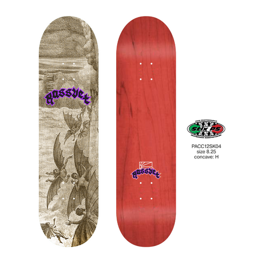 Rassvet Goth Wood Board Mold H Skateboard Deck 8.25