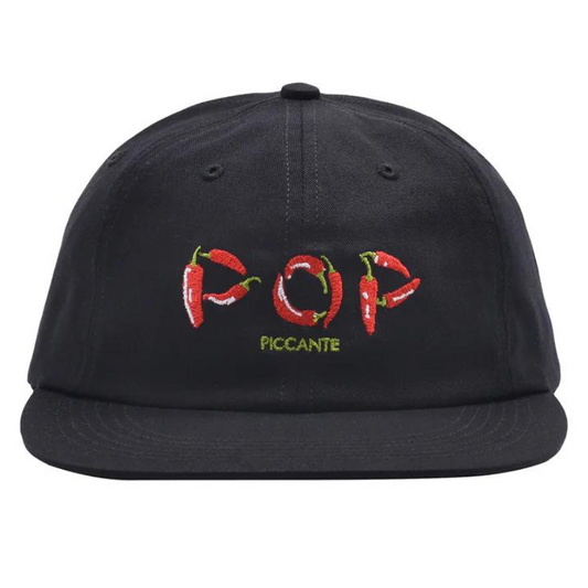 POP Piccante Sixpanel Hat Black