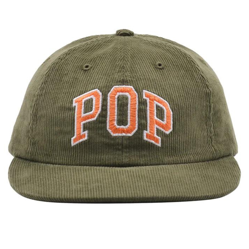 POP Arch Sixpanel Hat Olivine Minicord