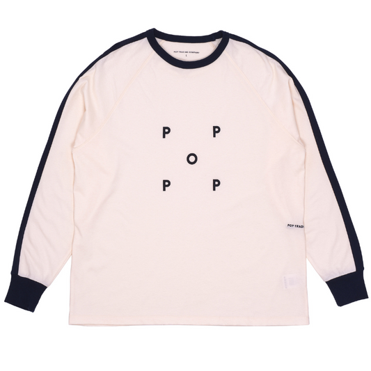 POP Keenan Longsleeve T-Shirt Offwhite/Navy