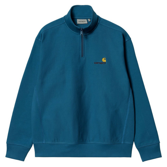 Carhartt WIP American Script Zip Sweater Amalfi
