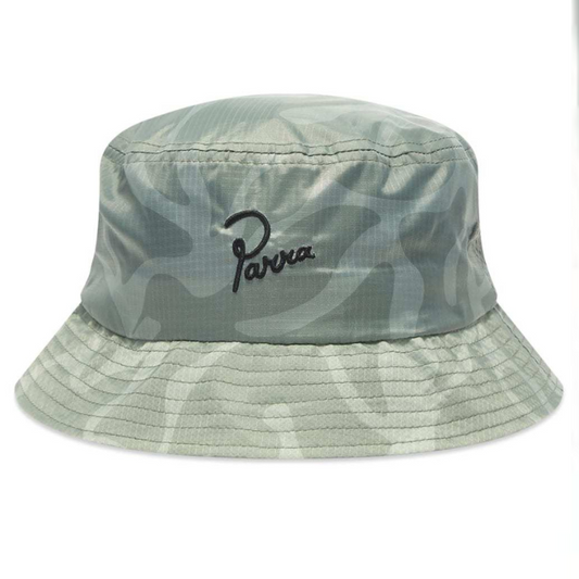 By Parra Bird Camo Bucket Hat Camo Green