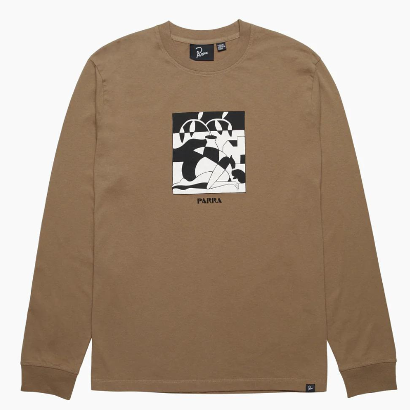 By Parra The Lost Seeds Longsleeve T-Shirt Camel