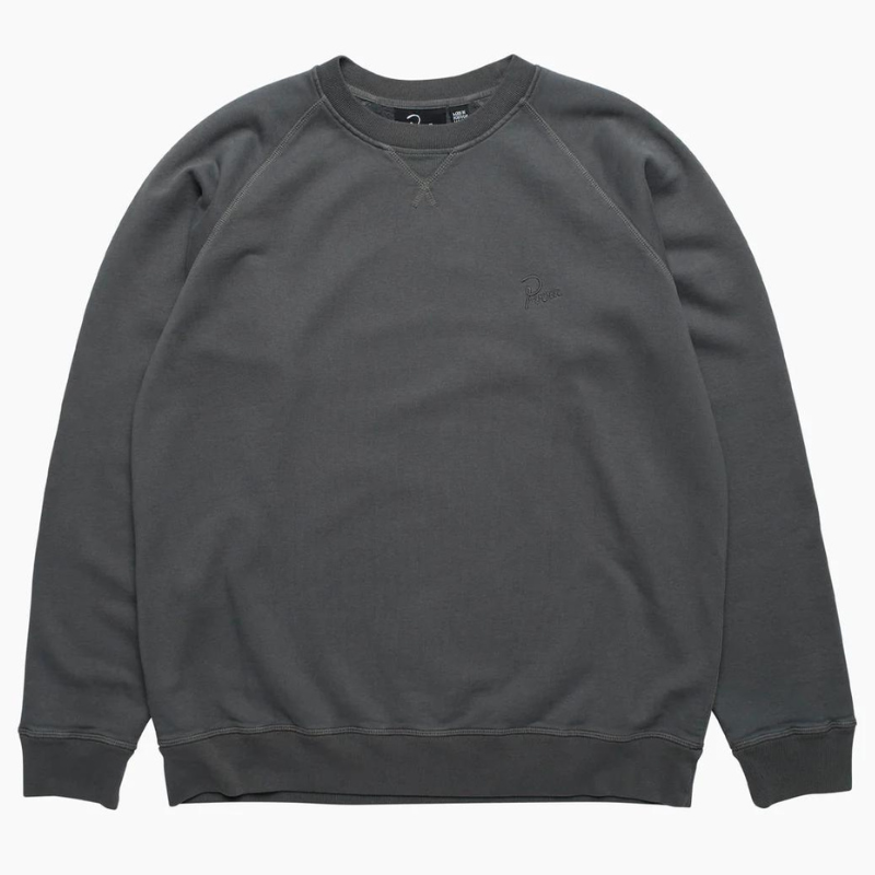 By Parra Logo Crewneck Sweater Charcoal