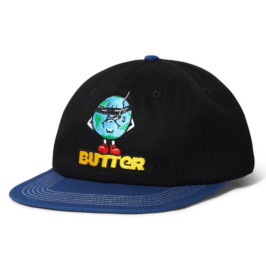 Butter Goods Blindfold 6 Panel Cap Black/Royal