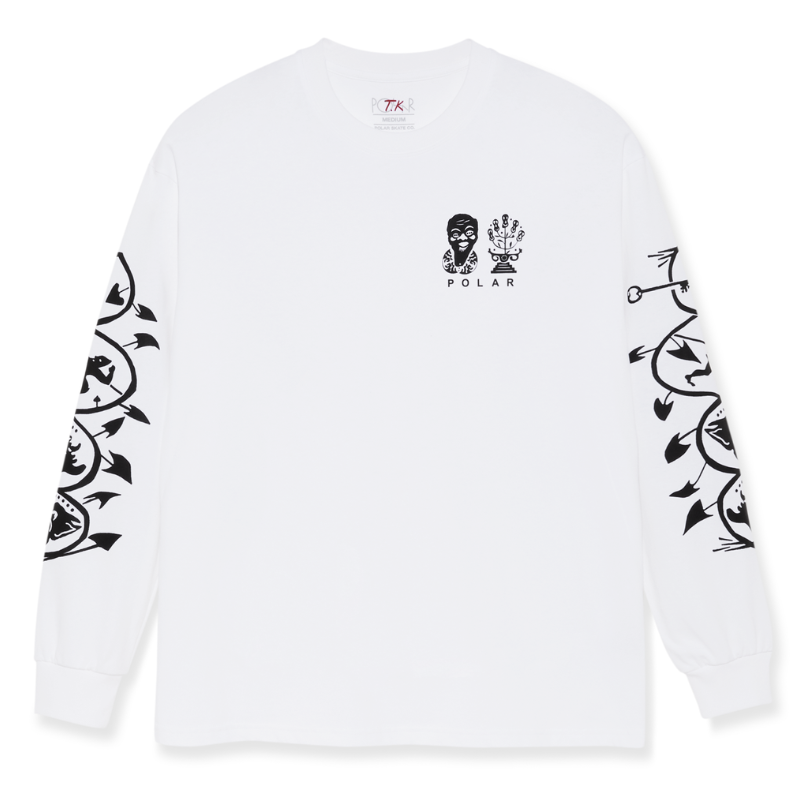 Polar Spiral Longsleeve T-shirt White