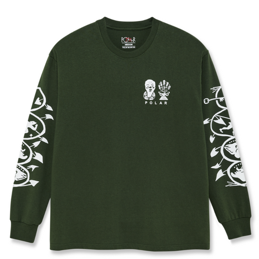 Polar Spiral Longsleeve T-shirt Dark Olive