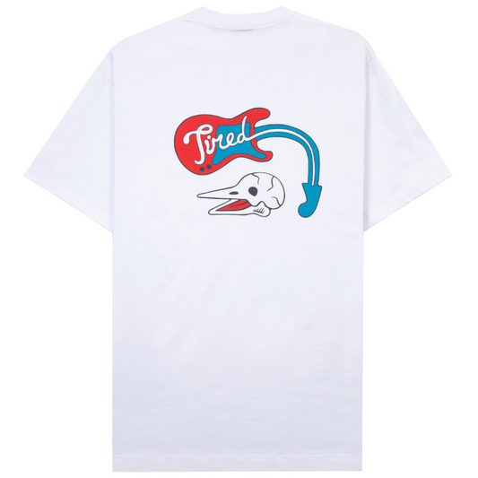 Tired Music T-Shirt White