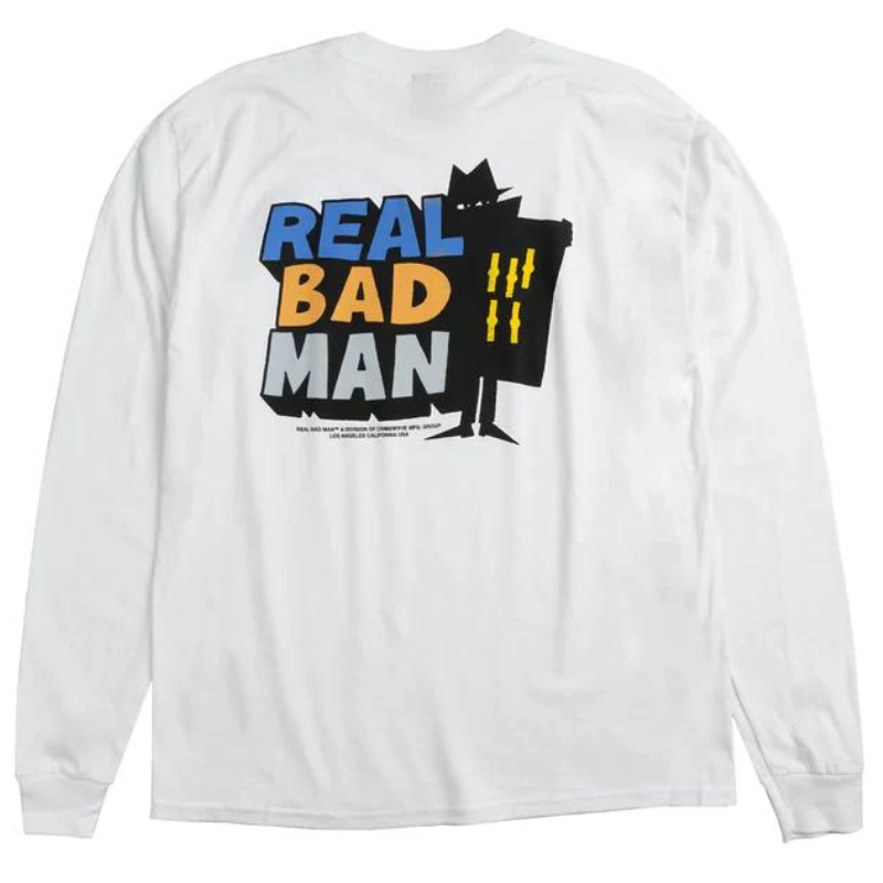 Real Bad Man RBM Logo T-Shirt Vol. 9 Longsleeve T-Shirt White