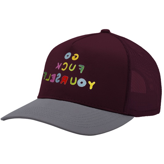 Fucking Awesome GFY Snapback Cap Maroon/Grey