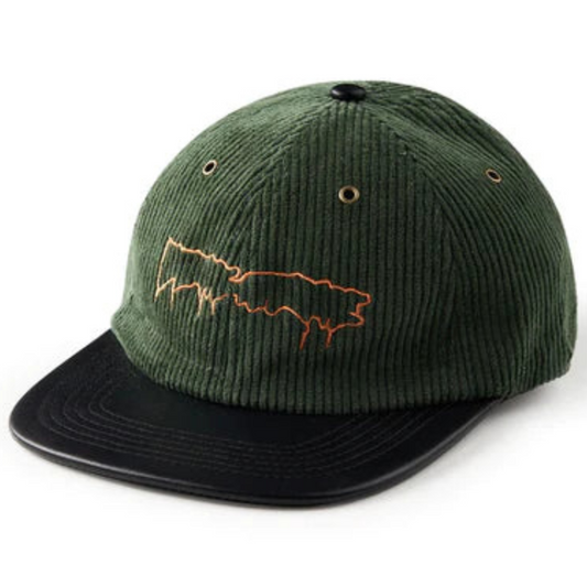 Fucking Awesome Drip Corduroy Strapback Cap  Forest Green