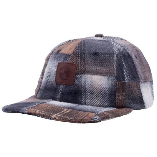 Fucking Awesome Patchwork Plaid Hat Brown