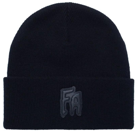 Fucking Awesome Fa Applique Cuff Beanie Black