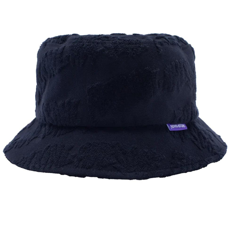 Fucking Awesome Stamp Terry Bucket Hat Black