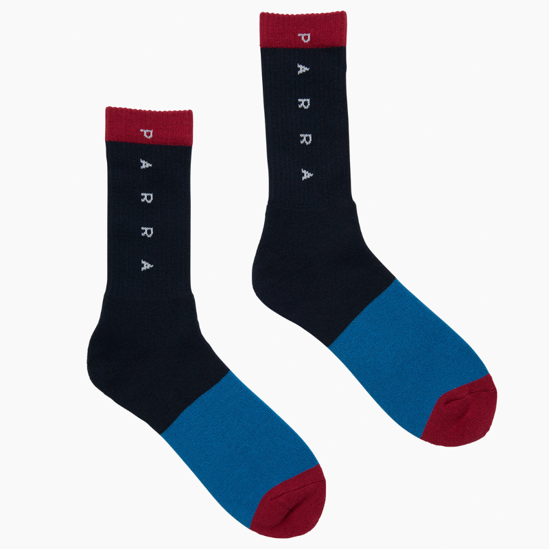 By Parra Horizontal Clean Logo Crew Socks