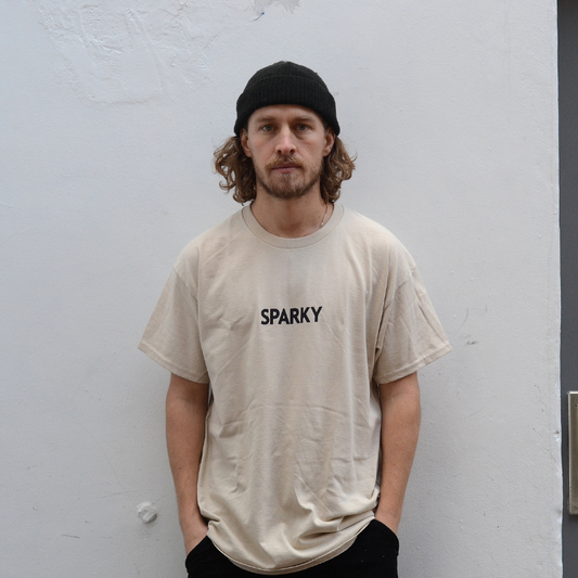 Sparky Small Logo T-shirt Tan/Black