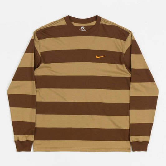 Nike SB Stripe Longsleeve T-Shirt Cacao Wow/Dk Driftwood