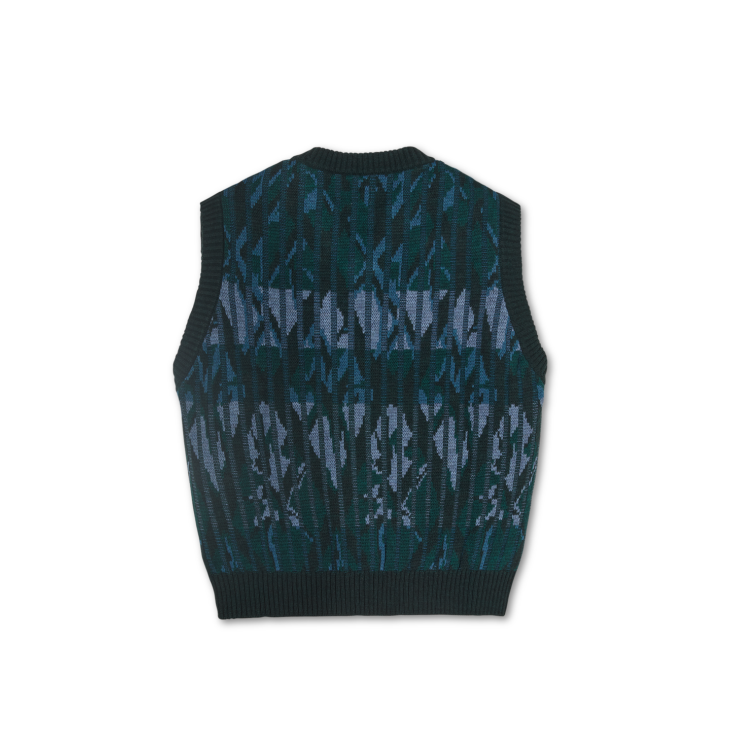 Polar Paul Knit Vest Dark Green