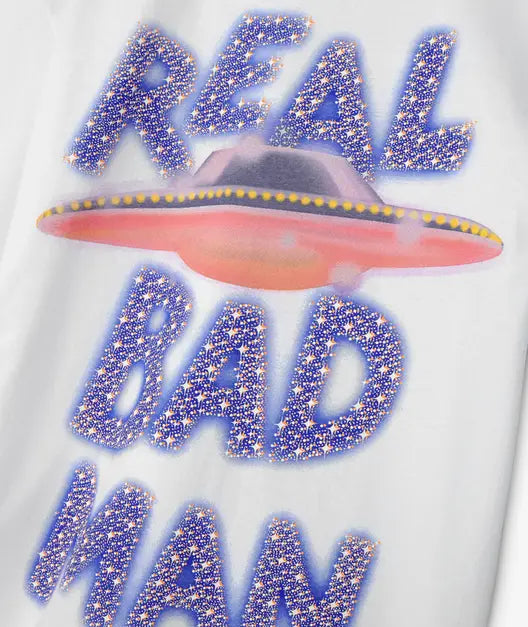 Real Bad Man Saucer Cult T-Shirt White