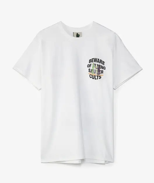 Real Bad Man Saucer Cult T-Shirt White