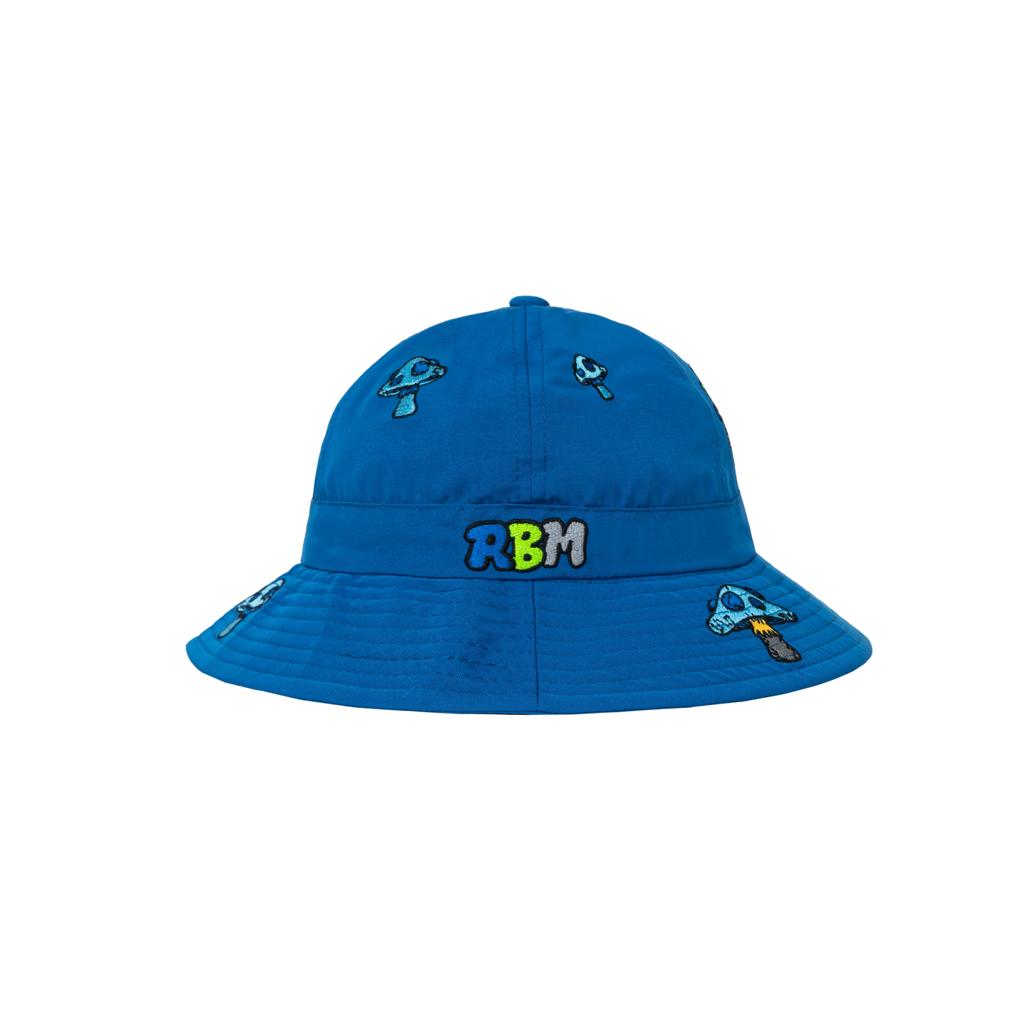 Real Bad Man Delic Embroidered Bel BucketHat Blue