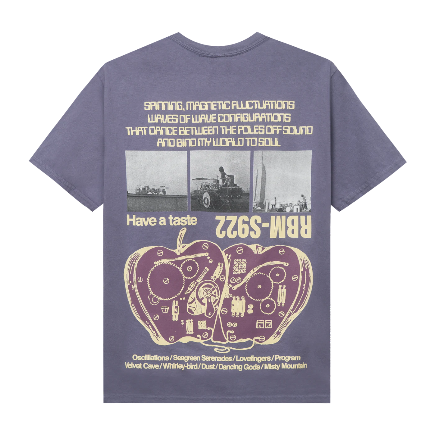 Real Bad Man RBM Apples T-Shirt Disco Purple