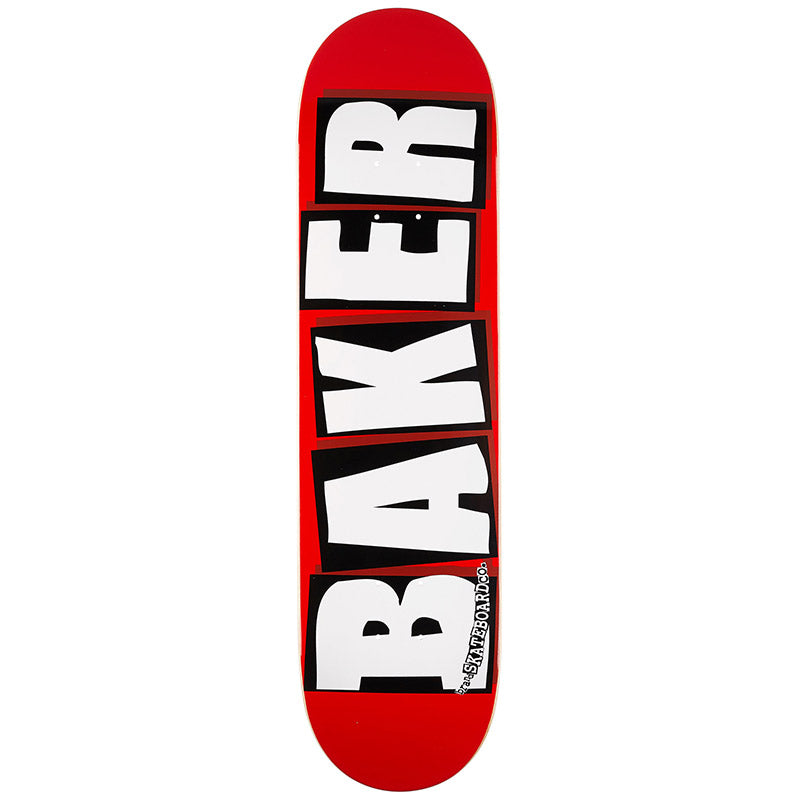 Baker Brand Logo White Skateboard Deck 8.0
