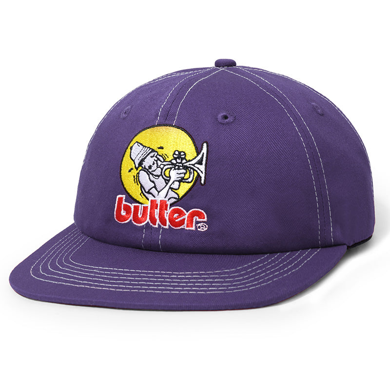 Butter Goods Brass 6 Panel Cap Washed Grape