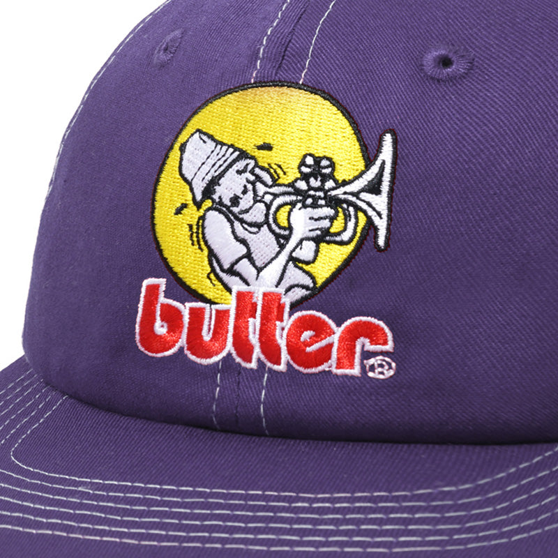 Butter Goods Brass 6 Panel Cap Washed Grape