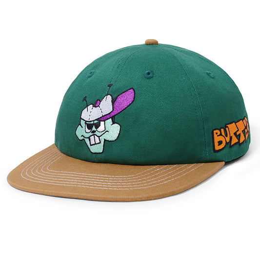 Butter Goods Bug Out 6 Panel Cap Oak / Forest Green