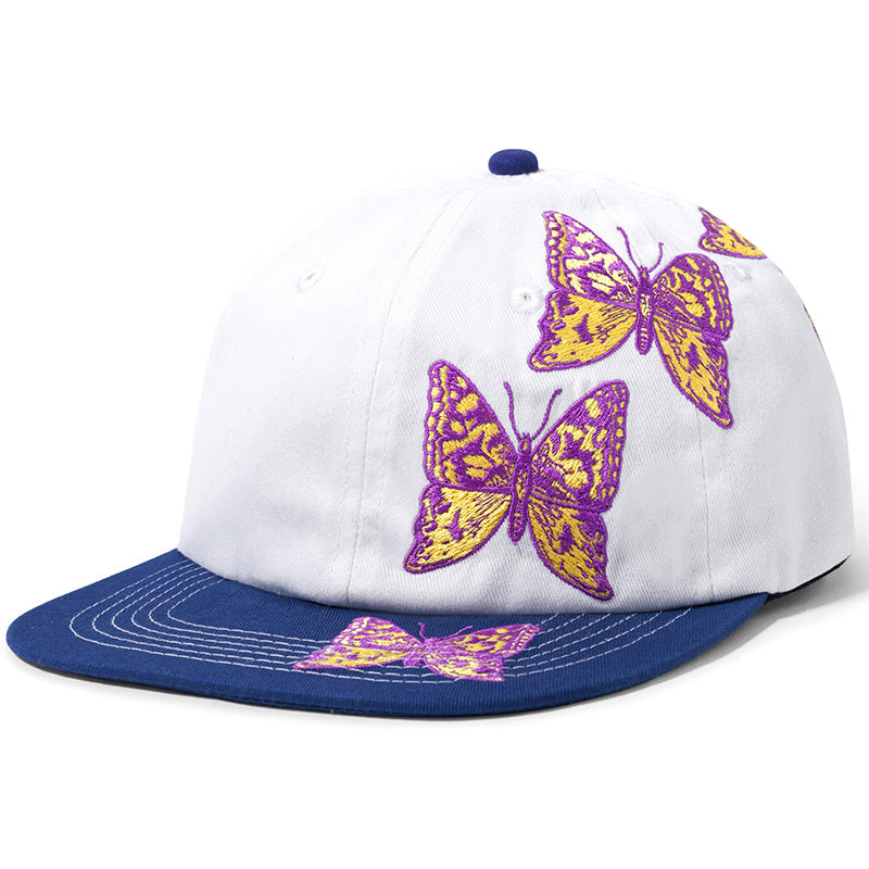 Butter Goods Butterfly 6 Panel Cap White/Blue