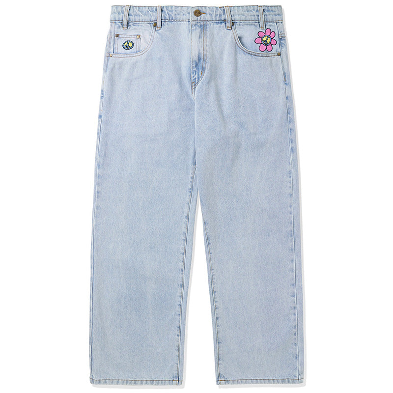 Butter Goods Flower Denim Jeans Light Blue