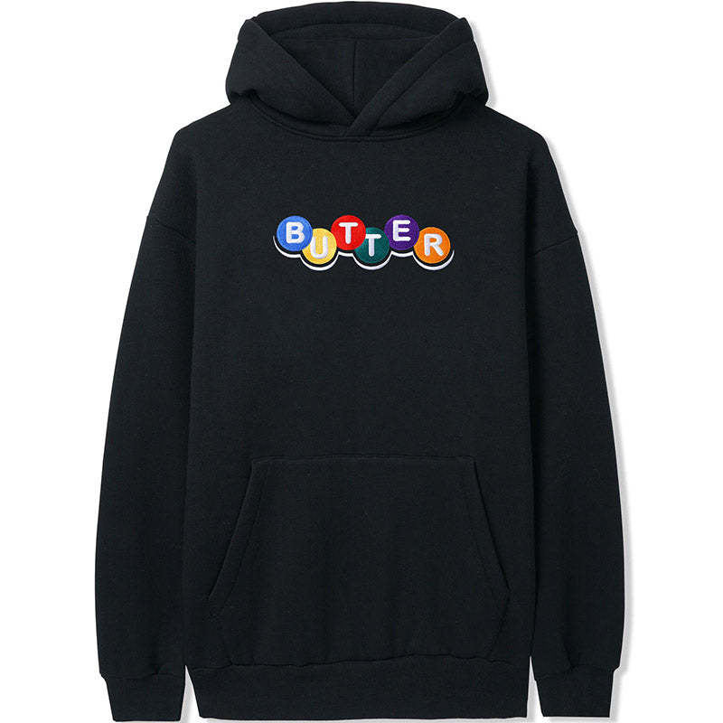 Butter Goods Lottery Embroidered Hoodie Black