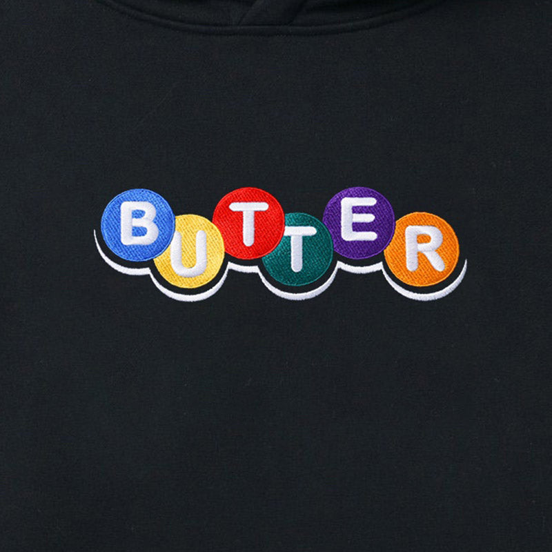 Butter Goods Lottery Embroidered Hoodie Black