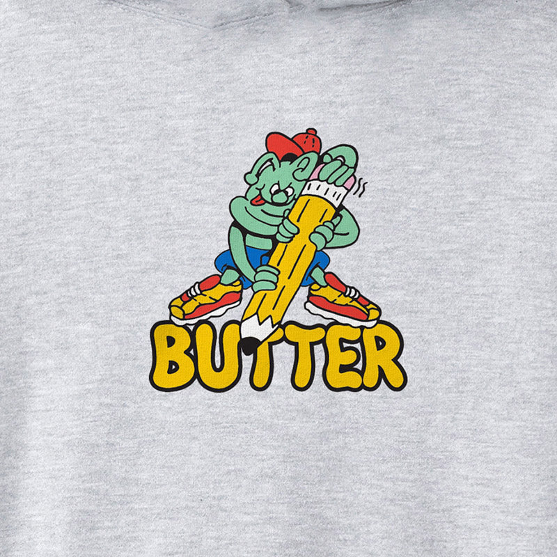 Butter Goods Martian Hoodie Ash Grey
