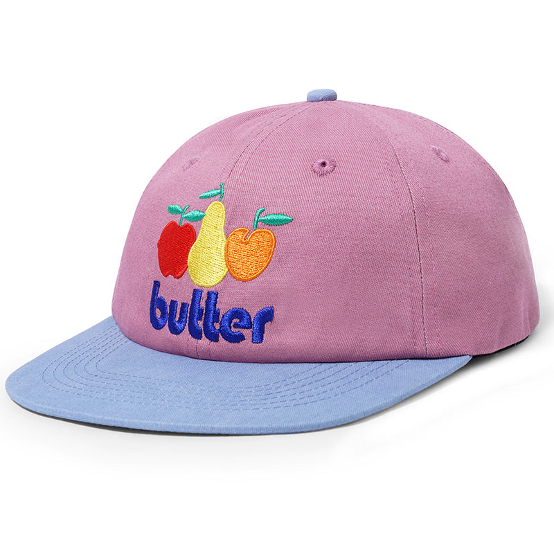 Butter Goods Orchard 6 Panel Cap Wine / Slate