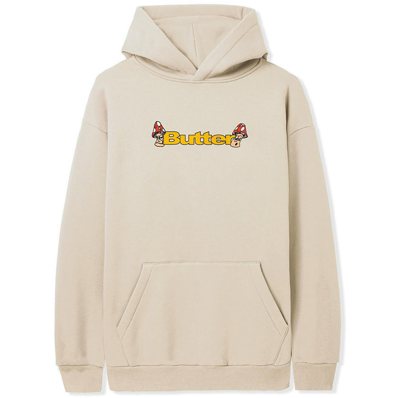 Butter Goods Shrooms Logo Hoodie Bone