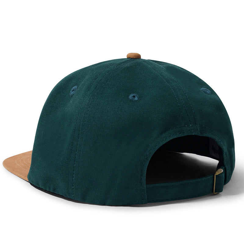 Butter Goods Spinner 6 Panel Cap Forest Green/Oak