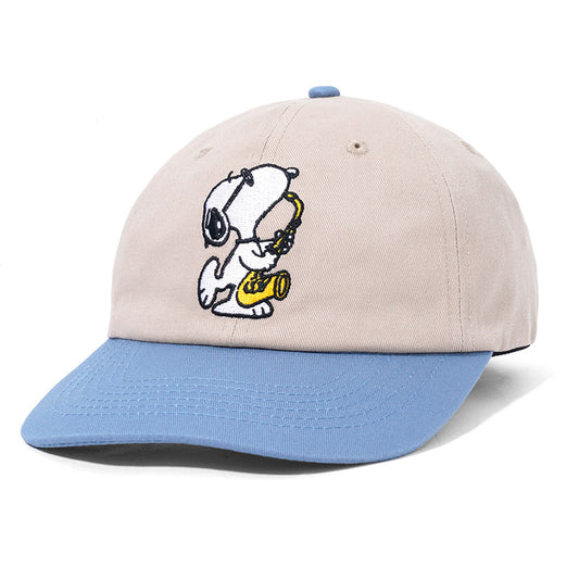 Butter Goods X Peanuts Jazz 6 Panel Cap Khaki/Blue