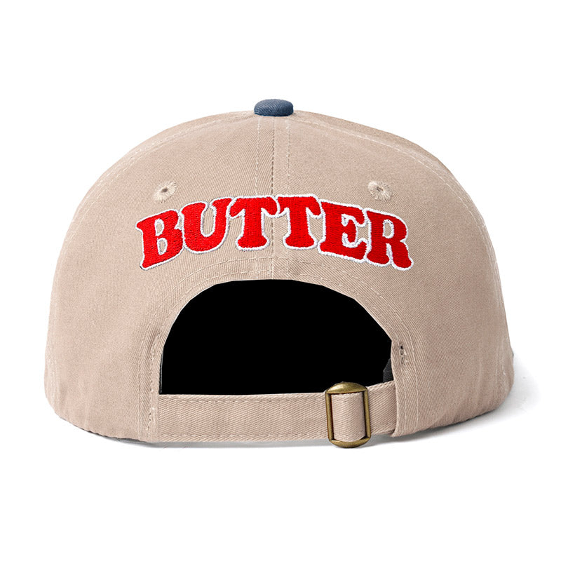 Butter Goods X Peanuts Jazz 6 Panel Cap Khaki/Blue