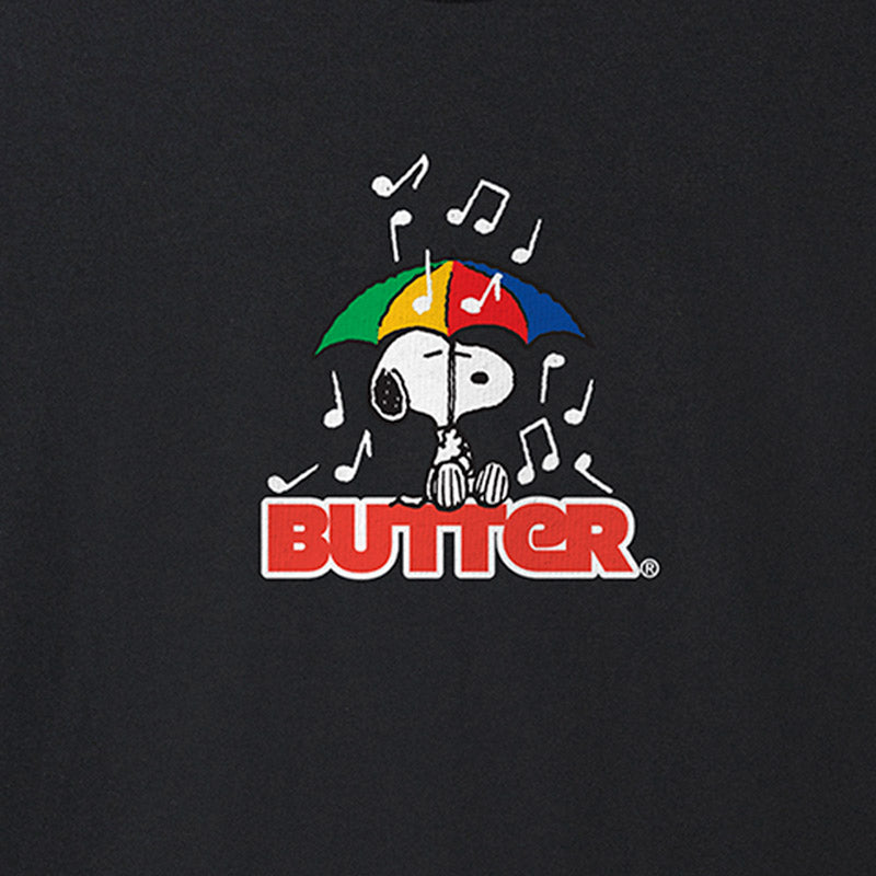 Butter Goods X Peanuts Unbrella T-Shirt Black