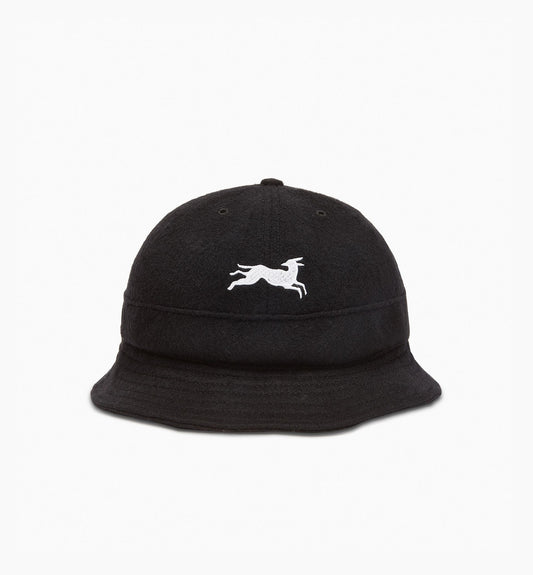 By Parra Jumping Fox Bell Bucket Hat Black