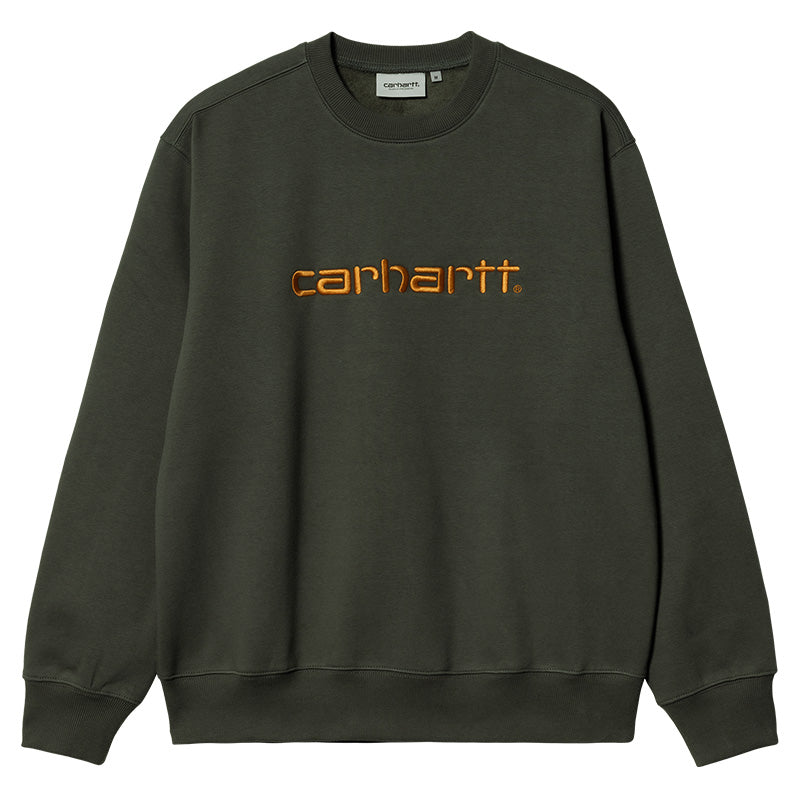 Carhartt WIP Carhartt Crewneck Sweater Boxwood/Ochre