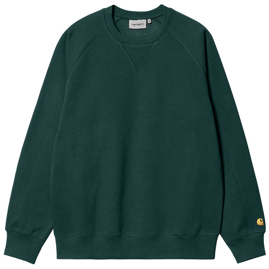 Carhartt WIP Chase Crewneck Sweater Botanic/Gold