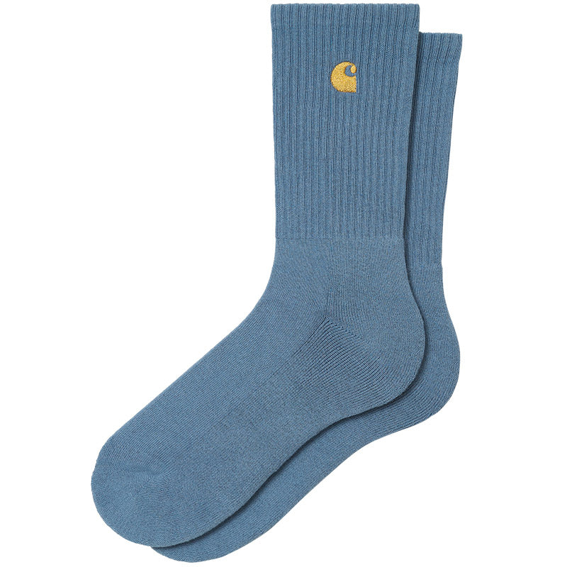 Carhartt WIP Chase Socks Icy Water/Gold