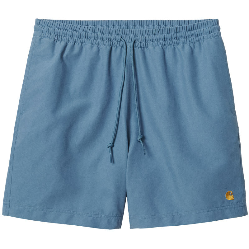 Carhartt WIP Chase Swim Trunks Icy Water/Gold