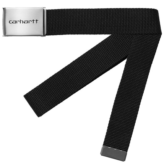 Carhartt WIP Clip Belt Chrome Black