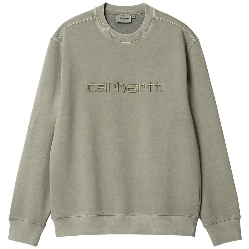 Carhartt WIP Duster Crewneck Sweater Yucca Garment Dyed